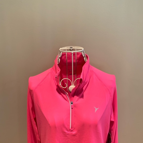 🎉NWT OLD NAVY ACTIVE Pink Quarter Zip - Small - Picture 4 of 8